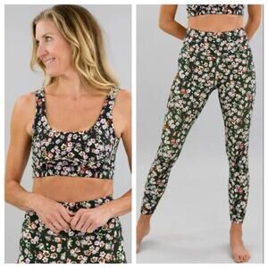 Cream yoga vanessa bra nancy‎ leggings garden blossom